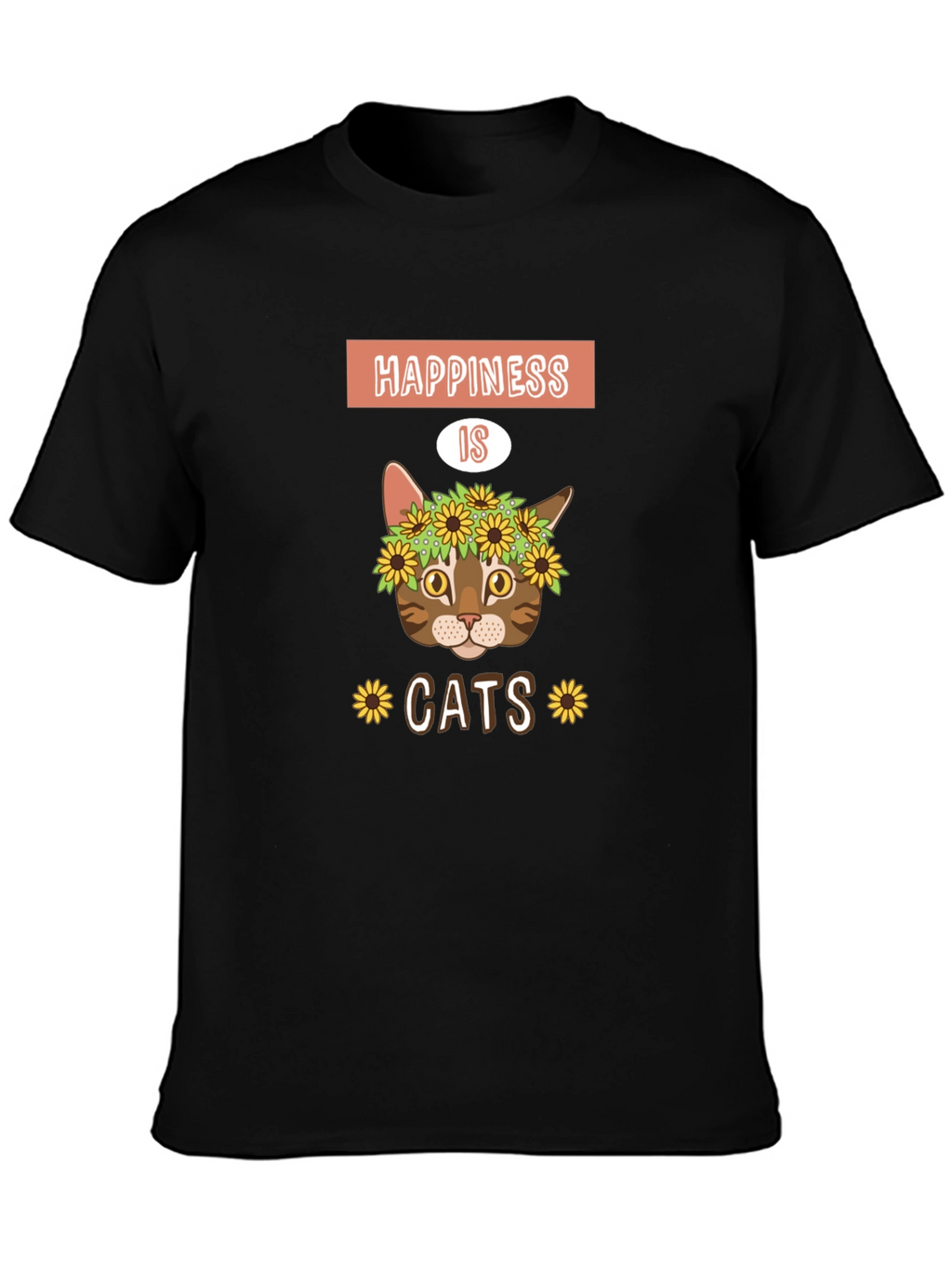Happiness is Cats Graphic T-Shirt