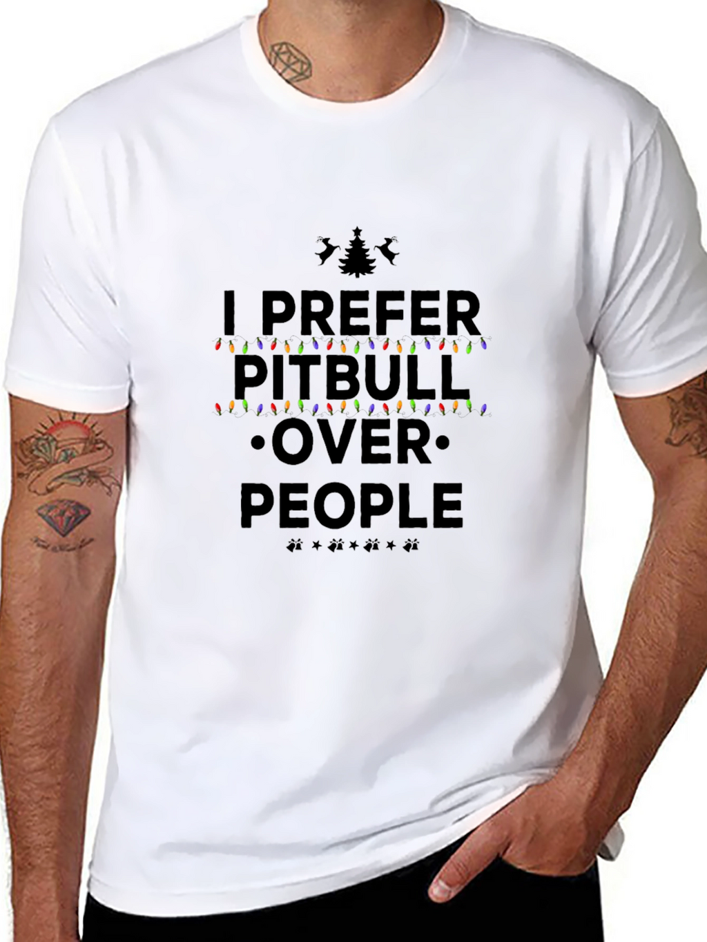 Pitbull Over People Graphic Tee