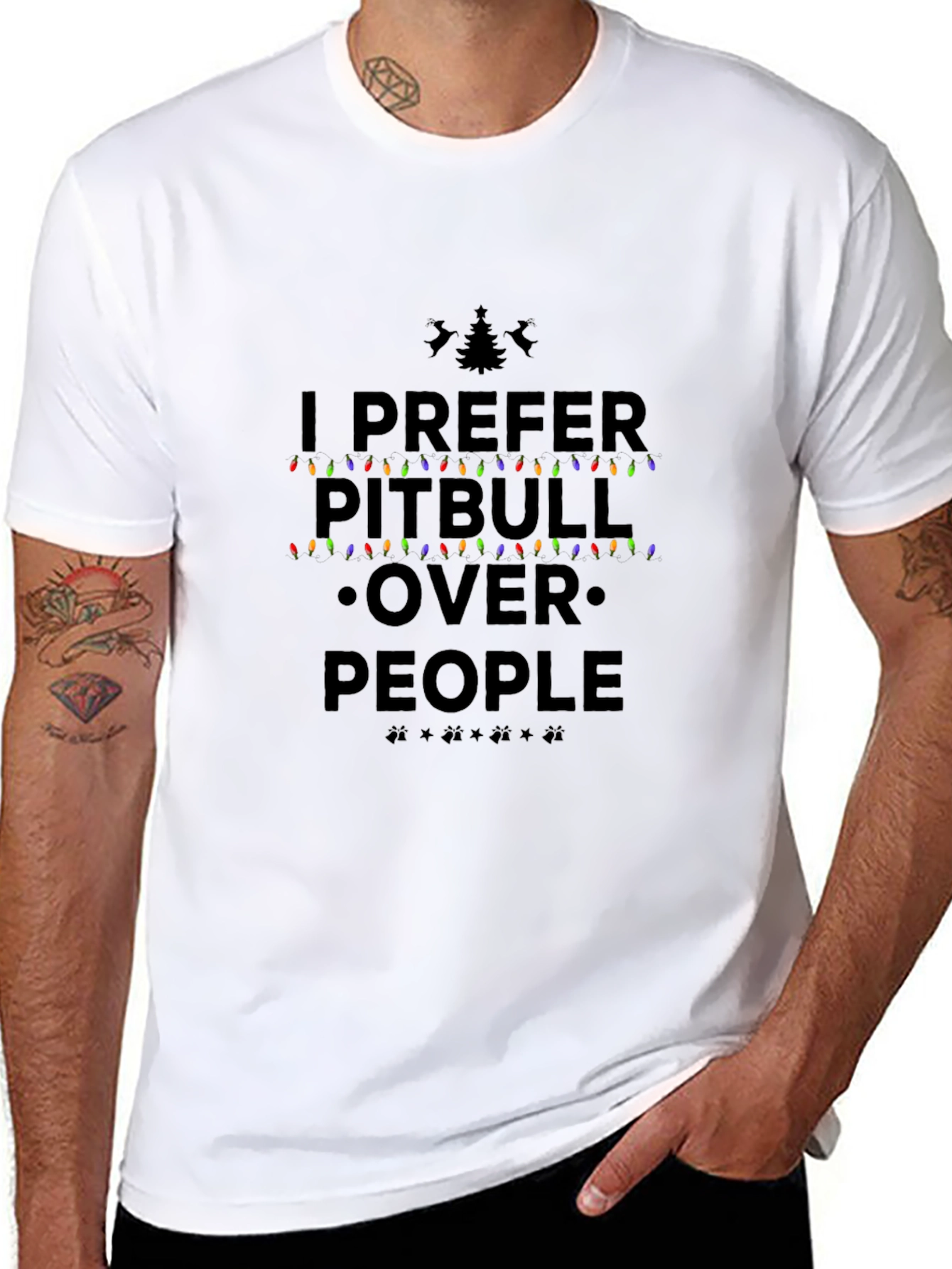 Pitbull Over People Graphic Tee