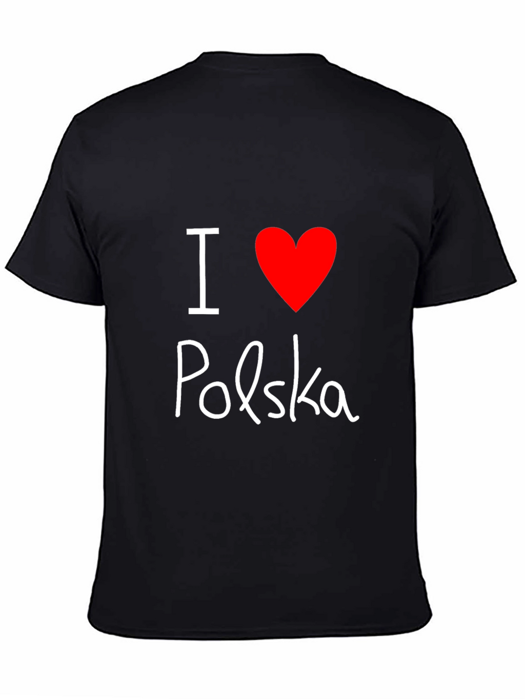 I Love Polska T-Shirt - Black Tee