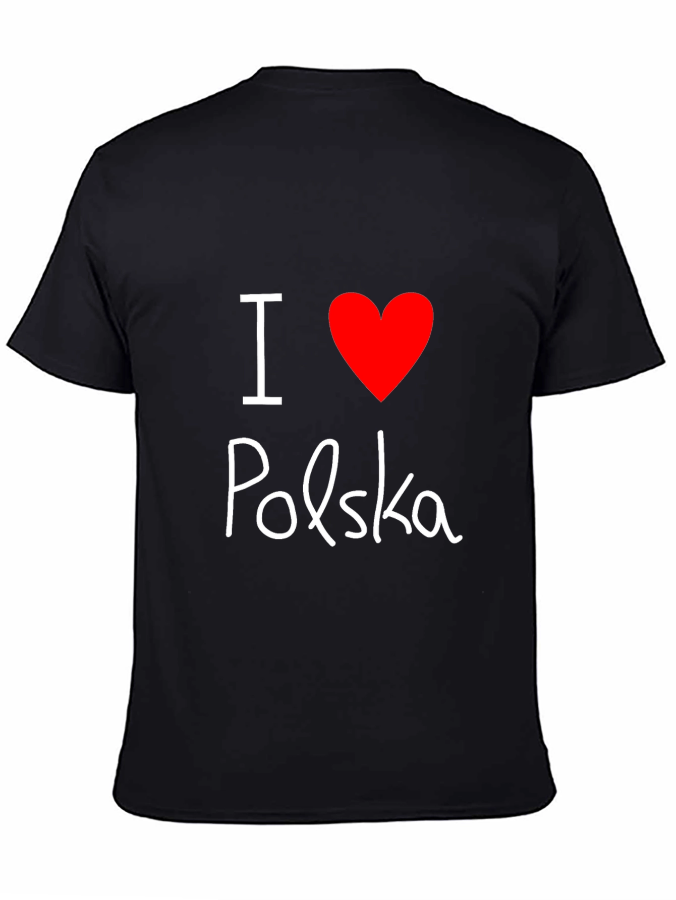 I Love Polska T-Shirt - Black Tee