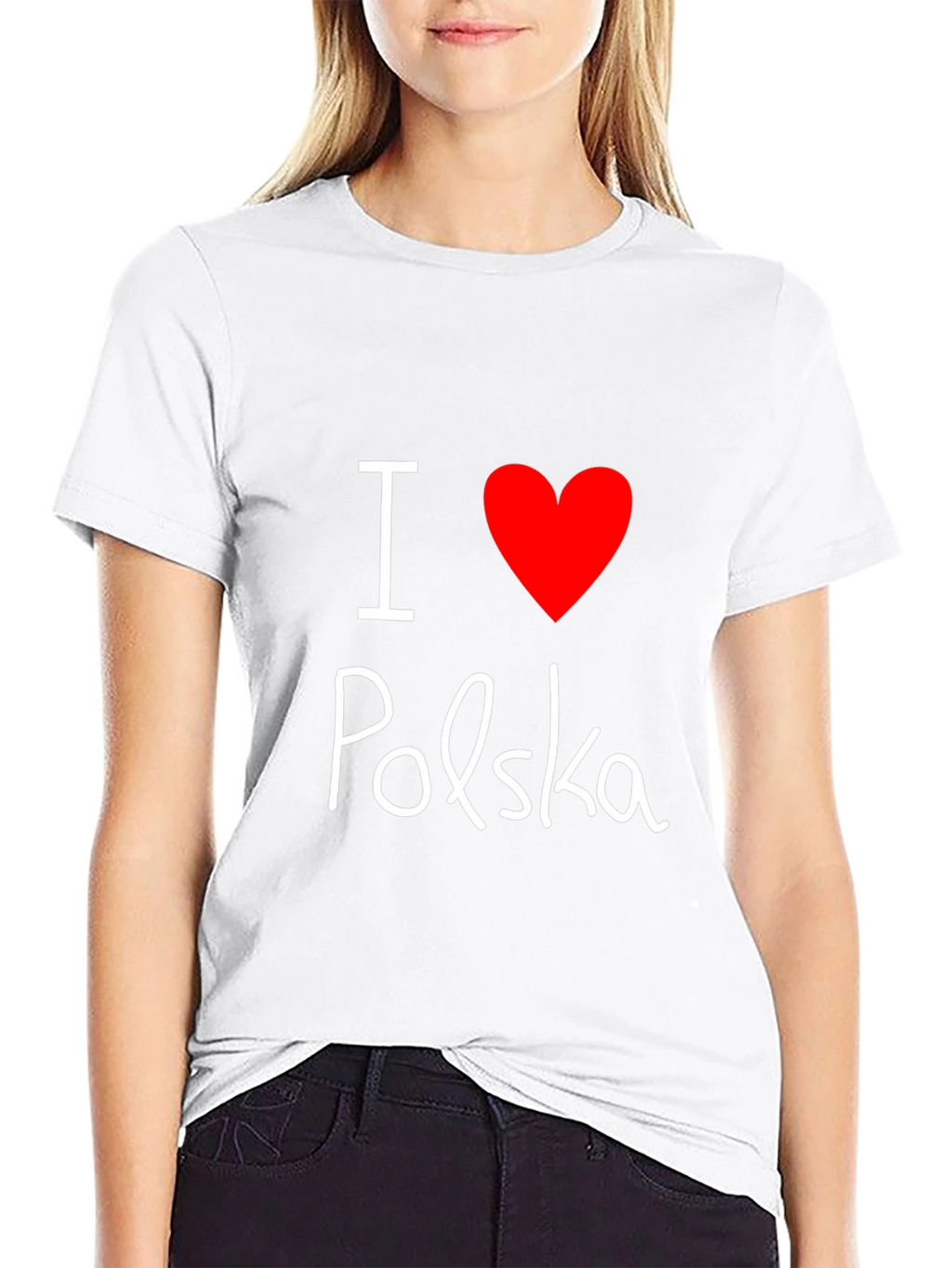 I Love Polska T-Shirt - Black Tee