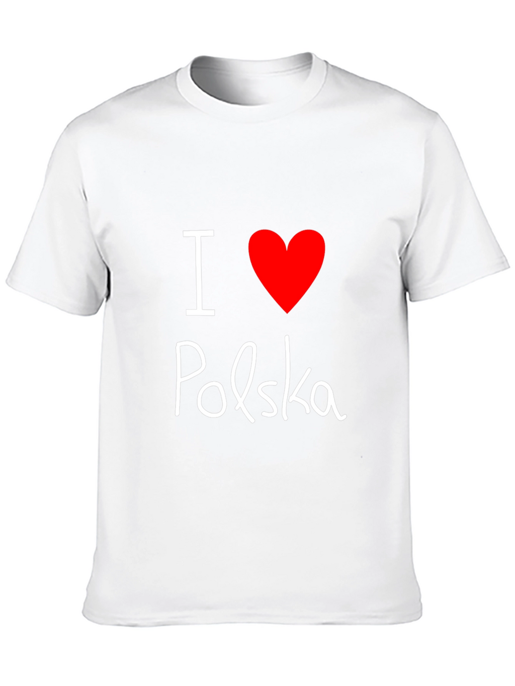I Love Polska T-Shirt - Black Tee