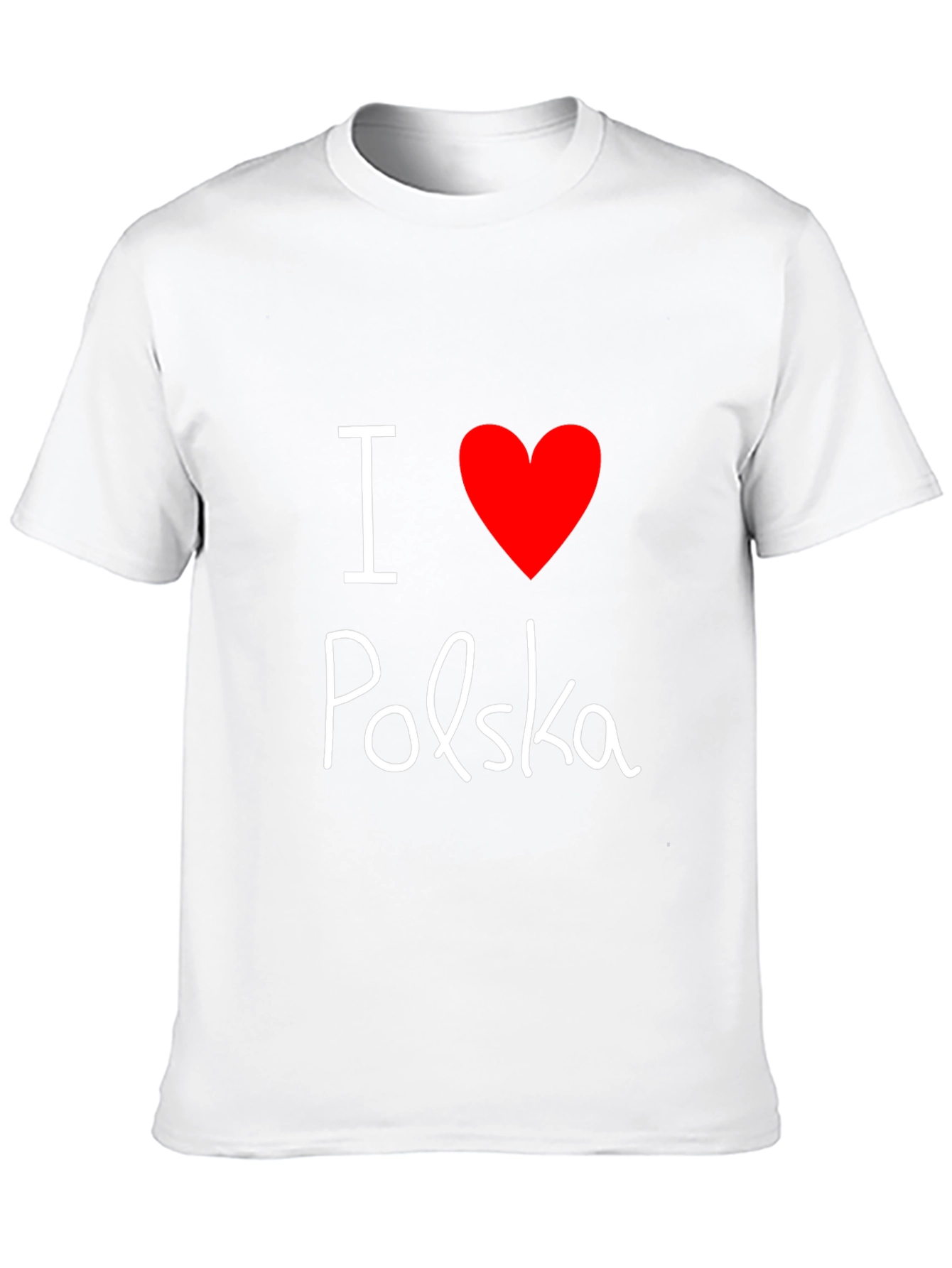 I Love Polska T-Shirt - Black Tee