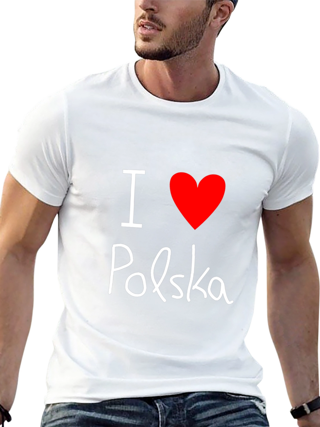 I Love Polska T-Shirt - Black Tee