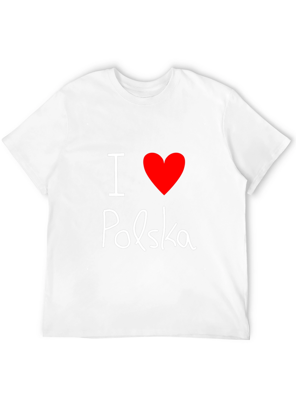 I Love Polska T-Shirt - Black Tee