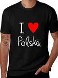 I Love Polska T-Shirt - Black Tee