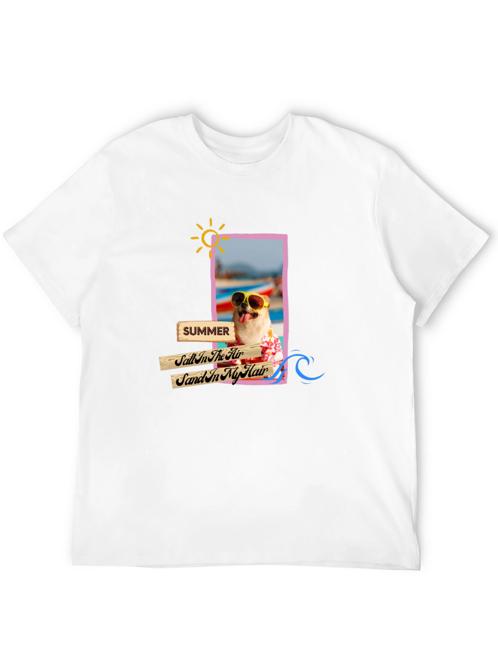 Summer Dog Graphic T-Shirt - Vacation Vibes!