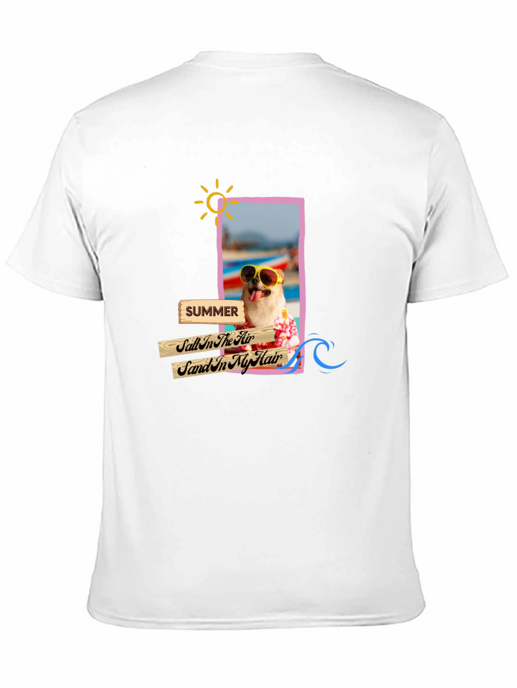 Summer Dog Graphic T-Shirt - Vacation Vibes!