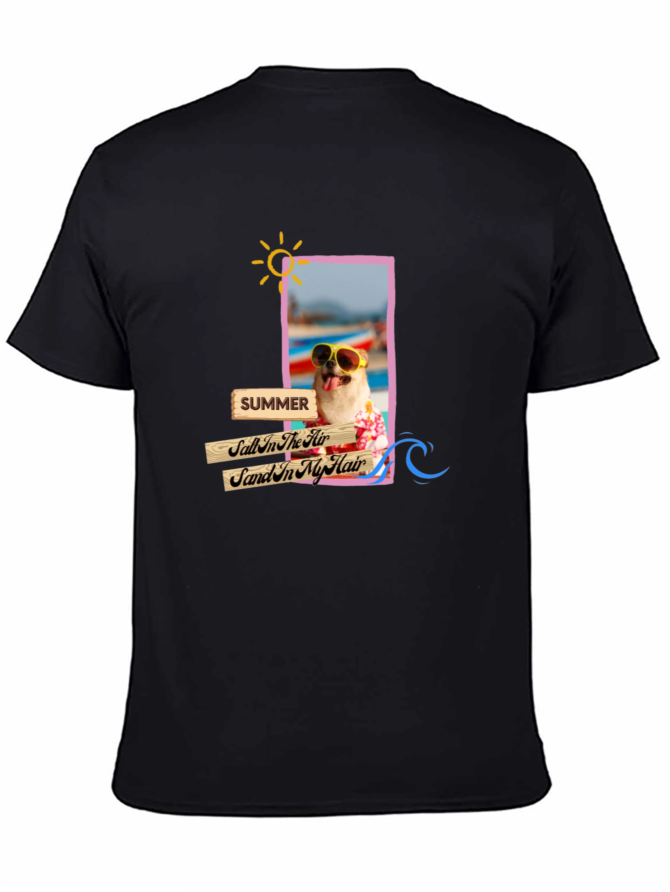 Summer Dog Graphic T-Shirt - Vacation Vibes!