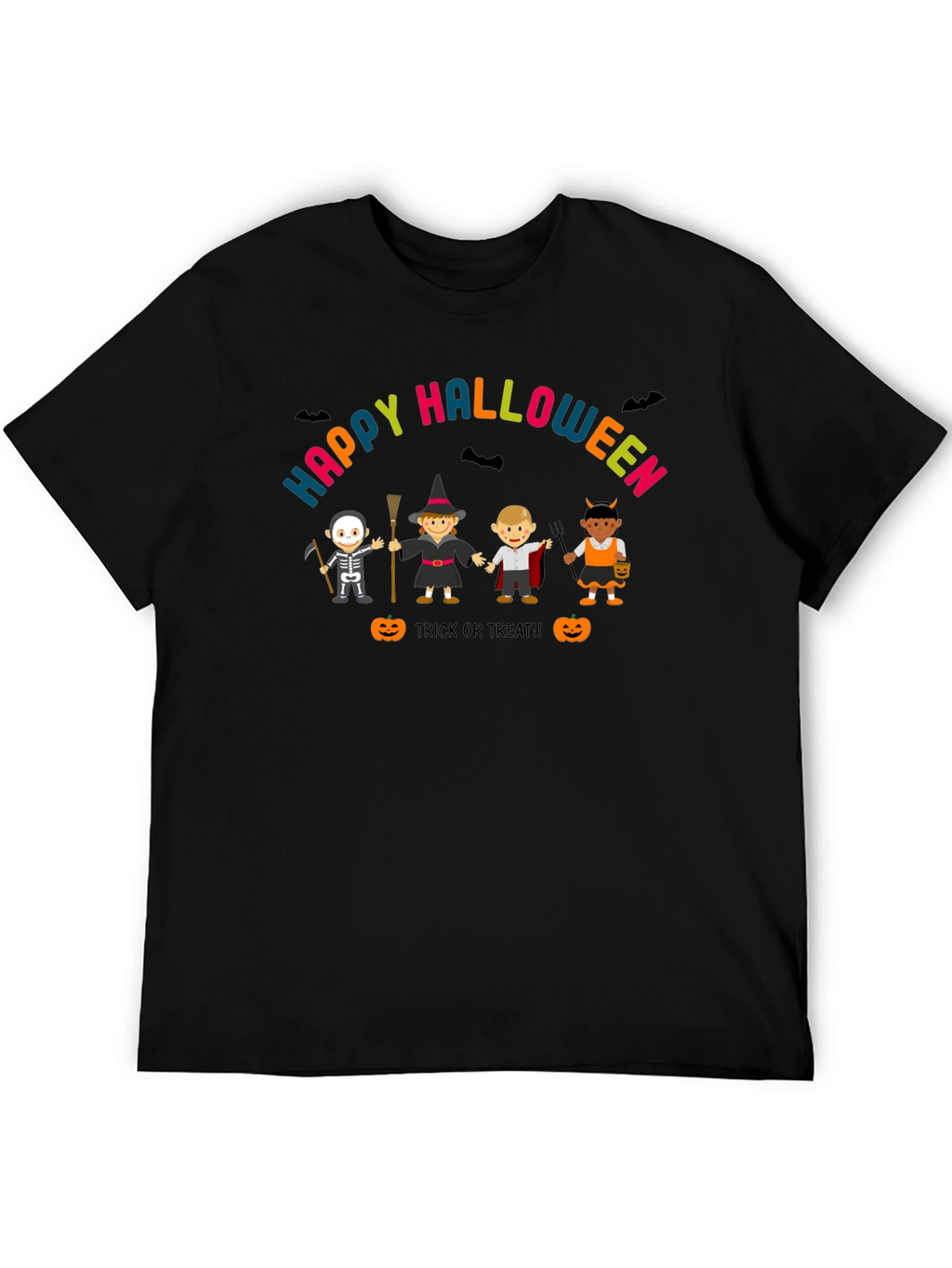 Happy Halloween T-Shirt Costume Kids Graphic Tee