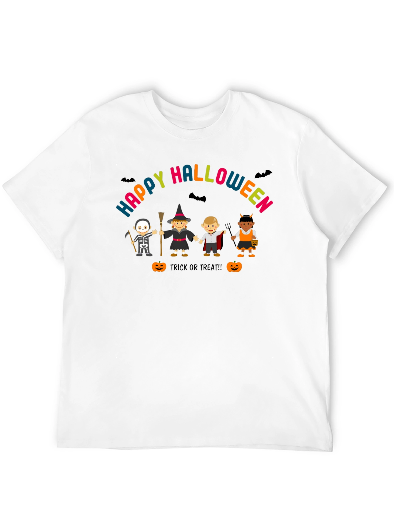 Happy Halloween T-Shirt Costume Kids Graphic Tee