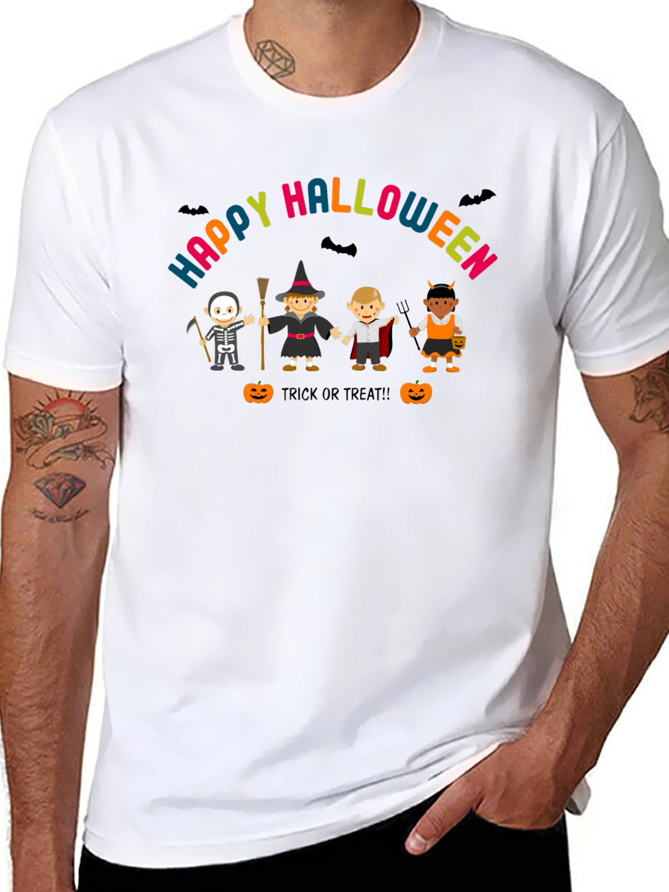 Happy Halloween T-Shirt Costume Kids Graphic Tee
