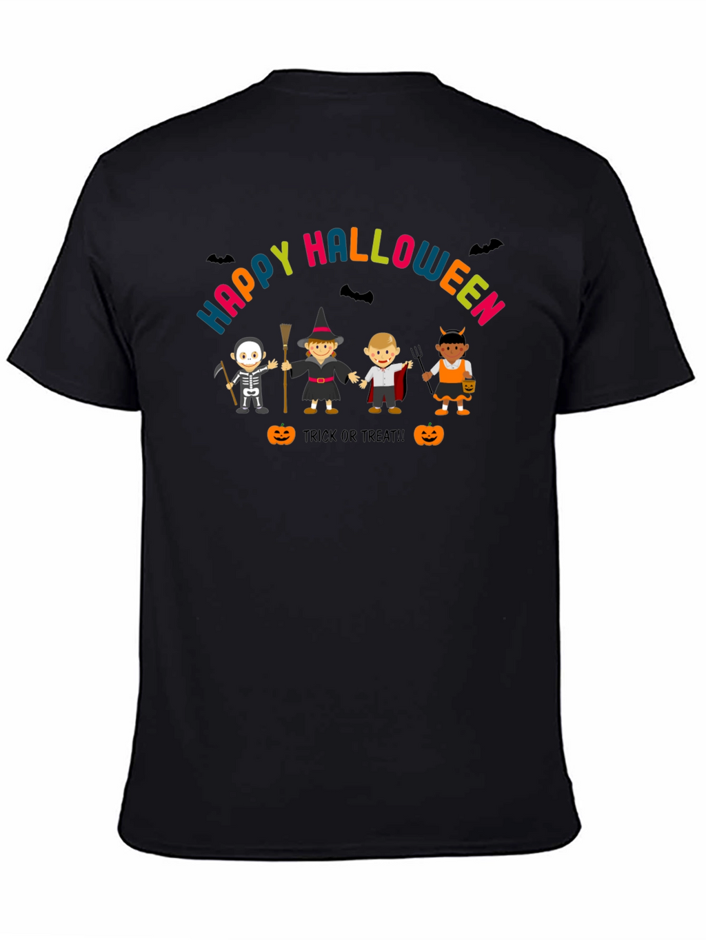 Happy Halloween T-Shirt Costume Kids Graphic Tee