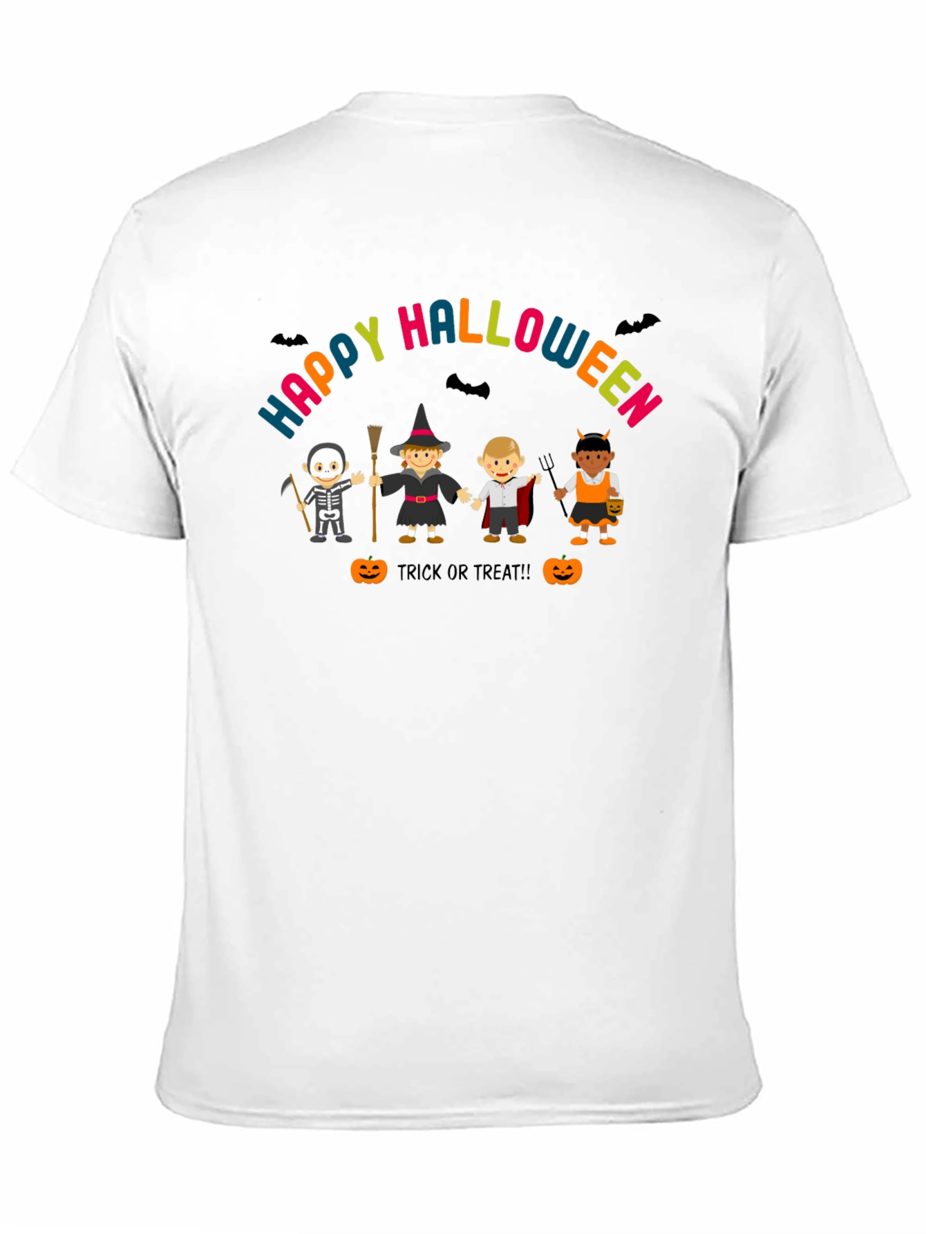 Happy Halloween T-Shirt Costume Kids Graphic Tee