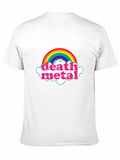 Rainbow Death Metal Graphic T-Shirt