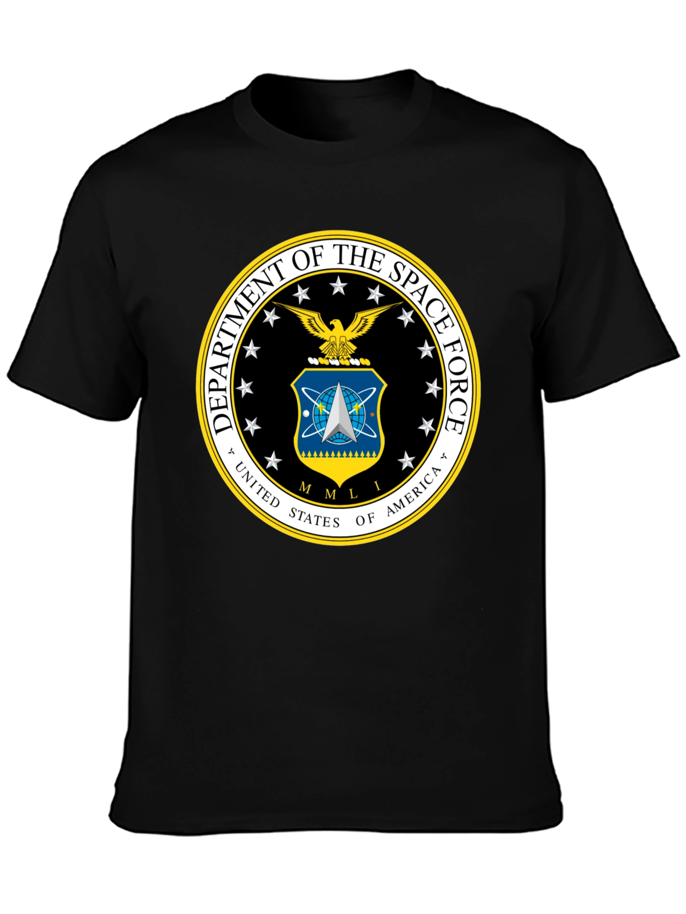 Space Force Logo T-Shirt - Black