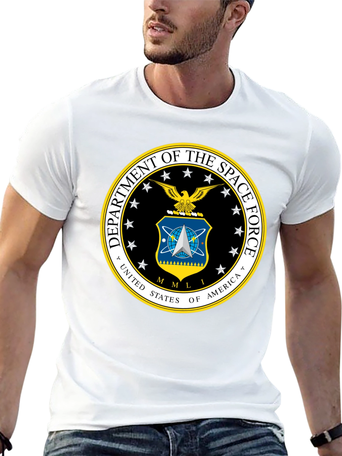 Space Force Logo T-Shirt - Black