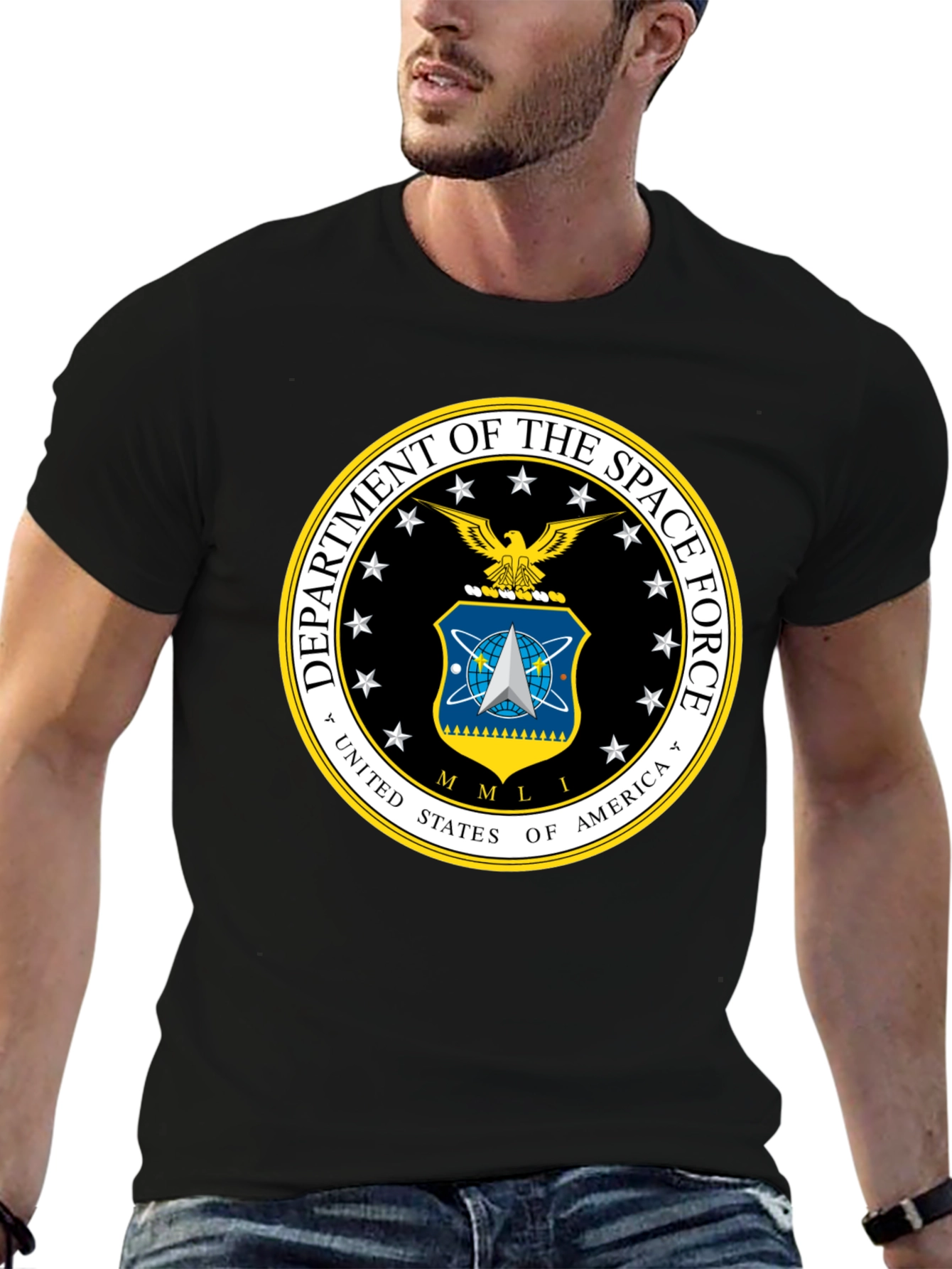 Space Force Logo T-Shirt - Black