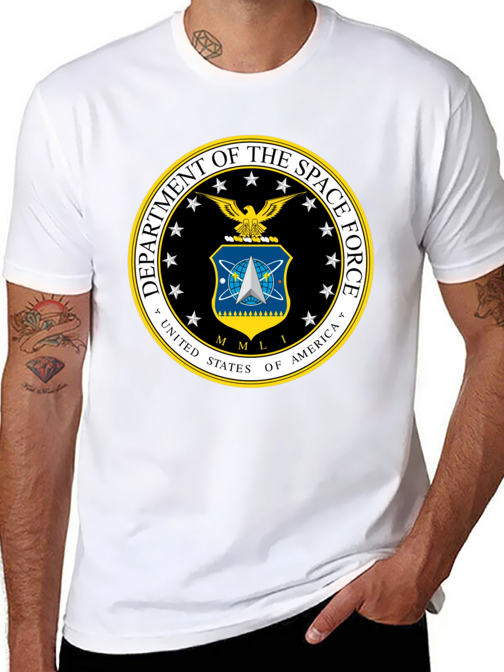 Space Force Logo T-Shirt - Black