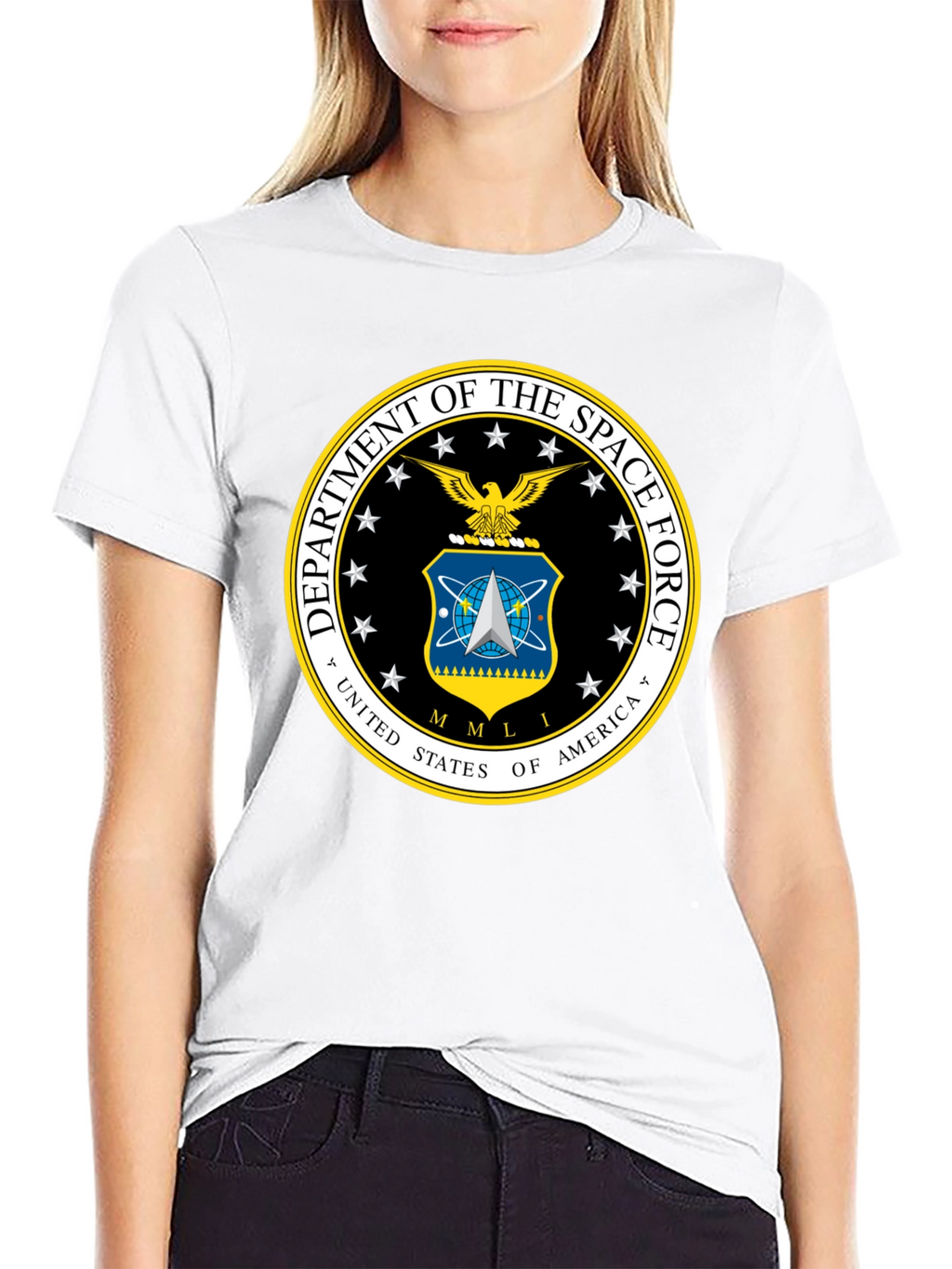 Space Force Logo T-Shirt - Black
