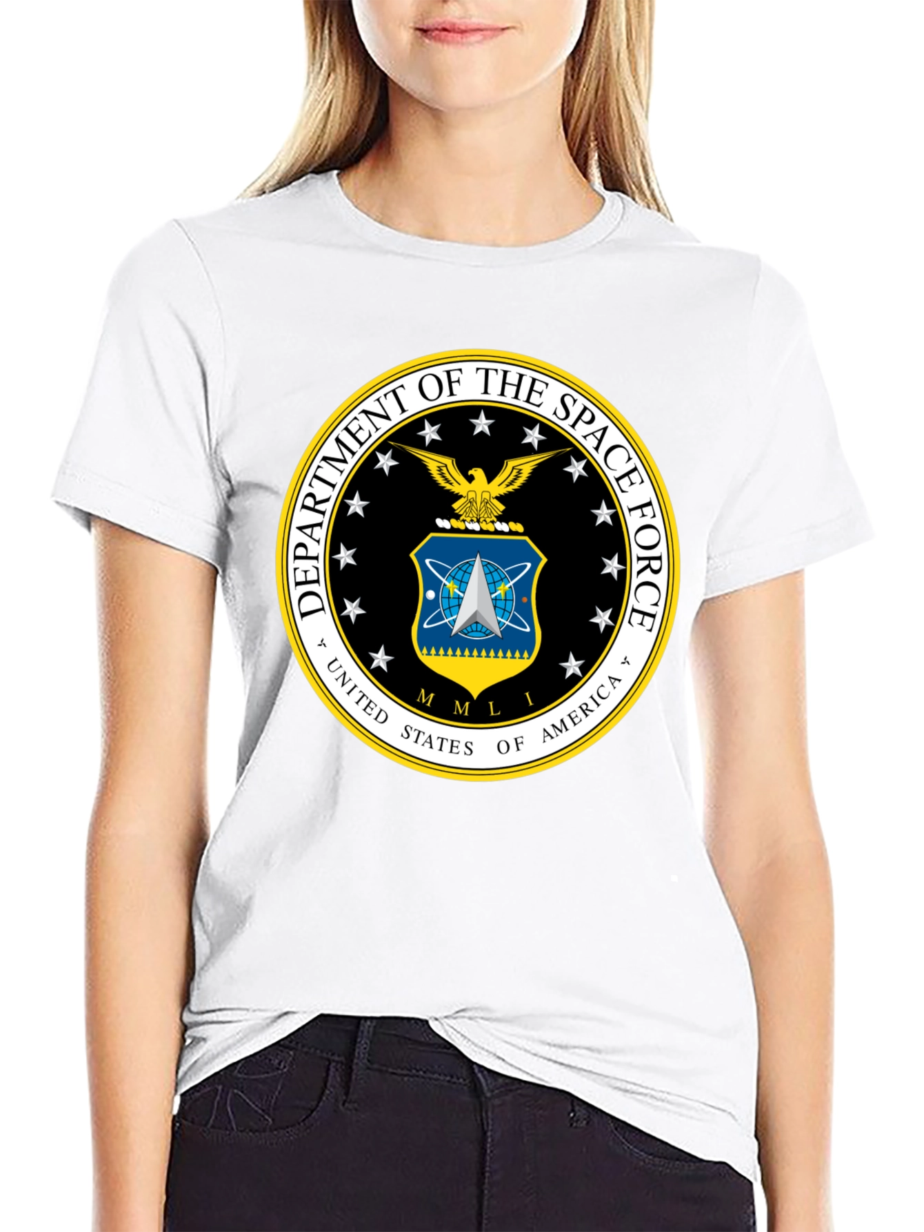 Space Force Logo T-Shirt - Black