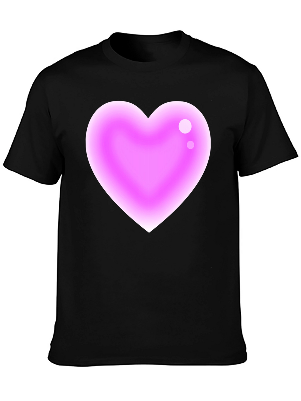Heart Graphic Black T-Shirt