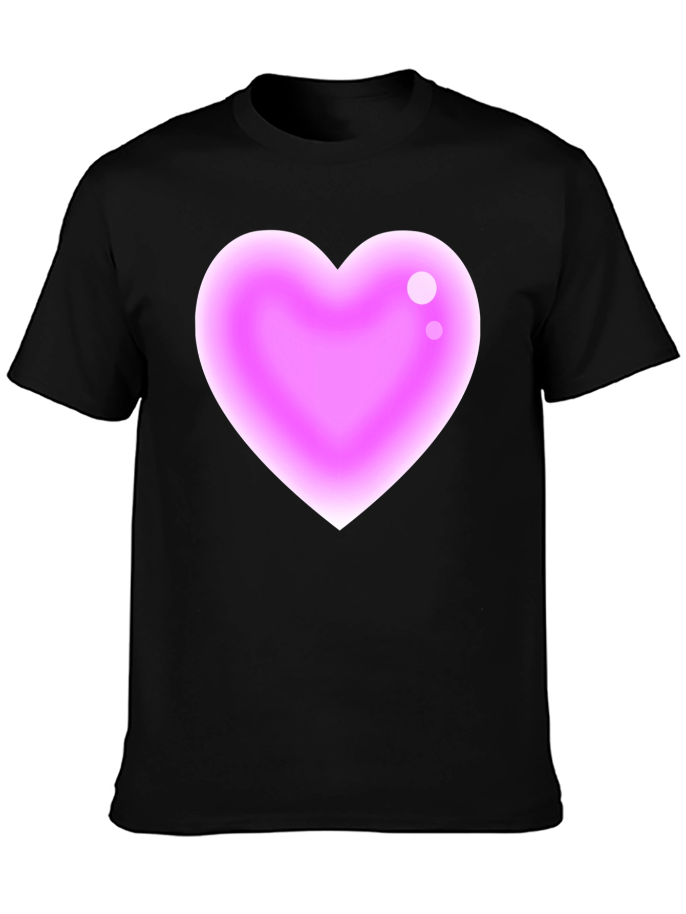 Heart Graphic Black T-Shirt