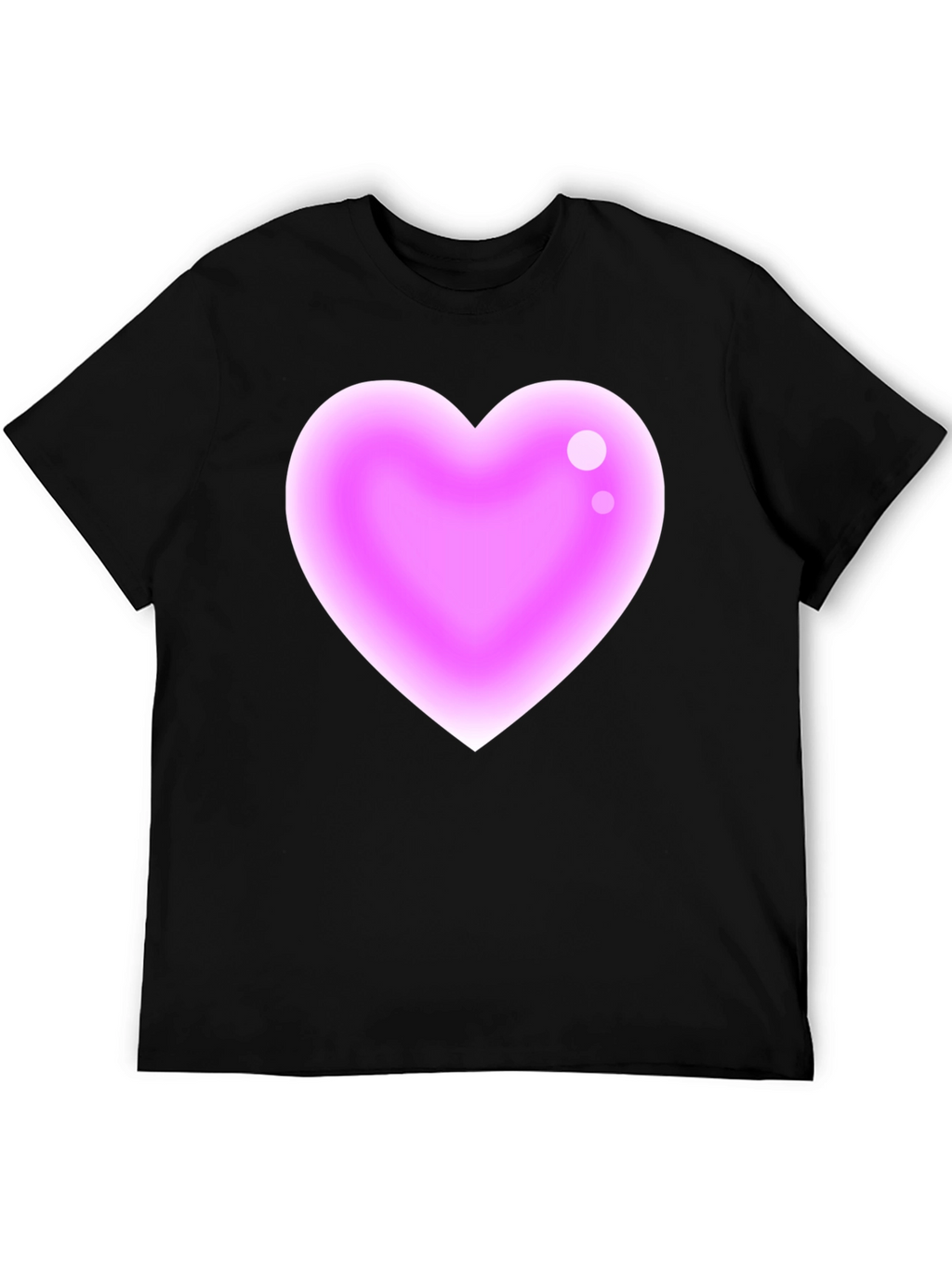 Heart Graphic Black T-Shirt