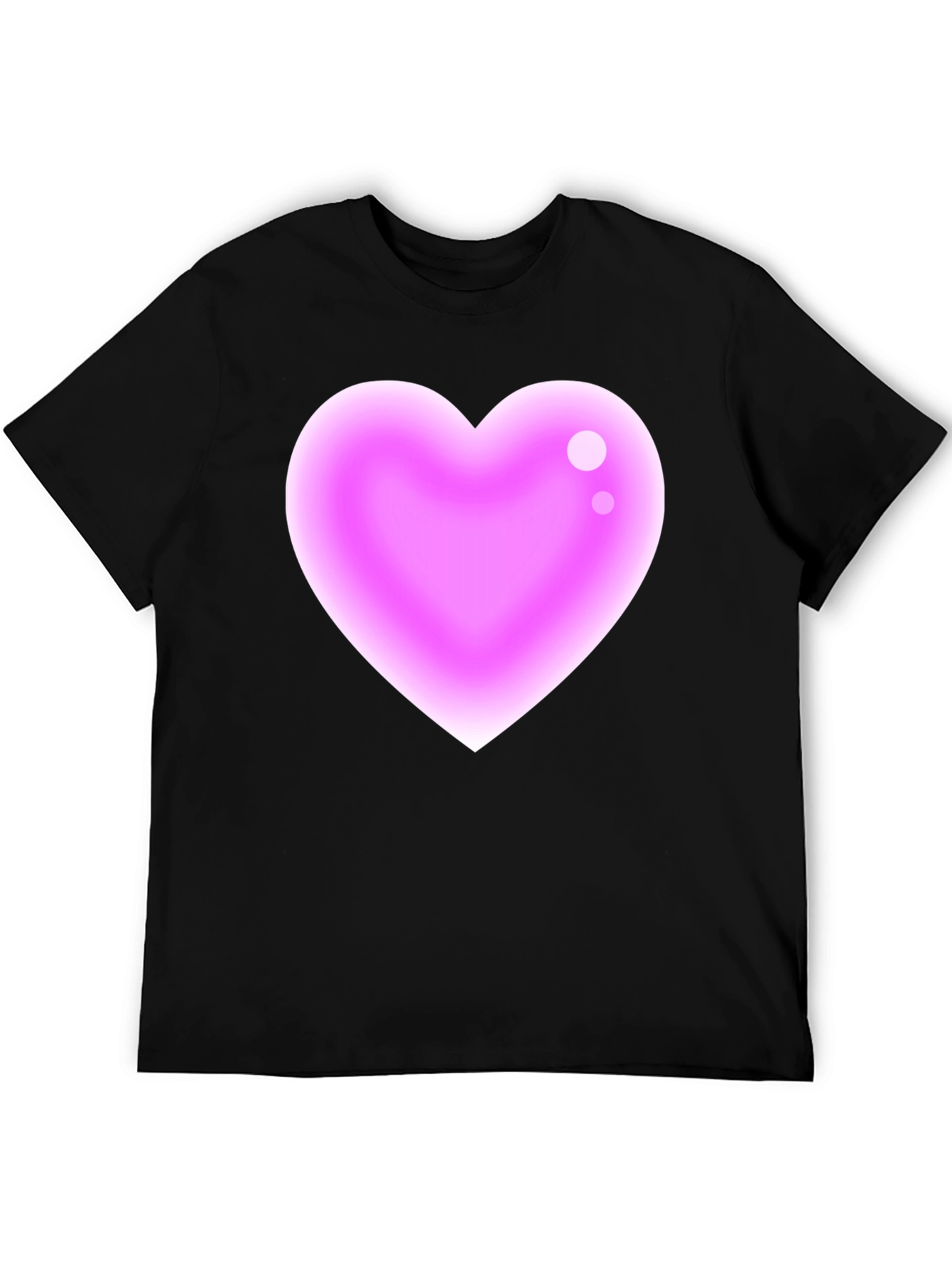Heart Graphic Black T-Shirt