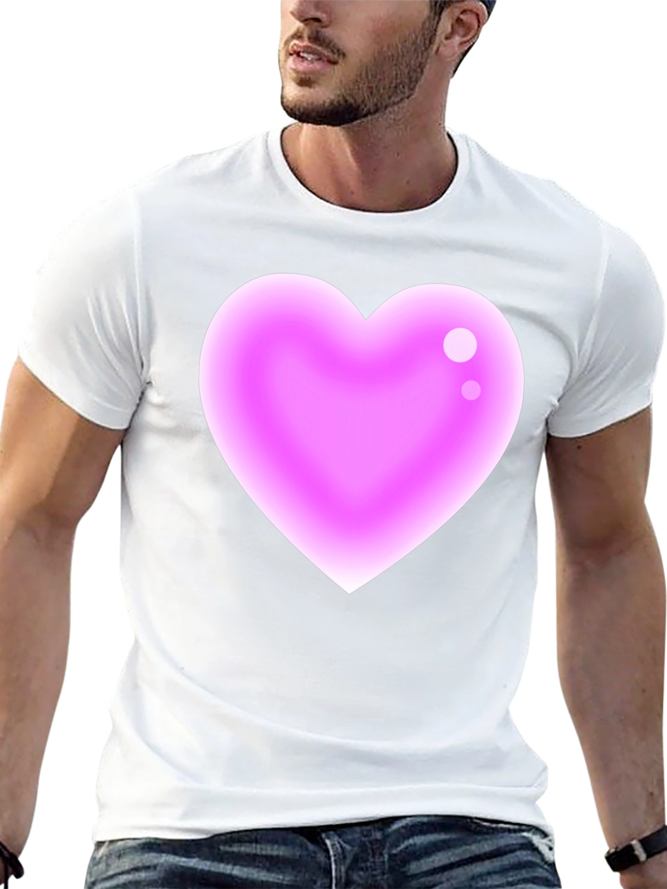 Heart Graphic Black T-Shirt