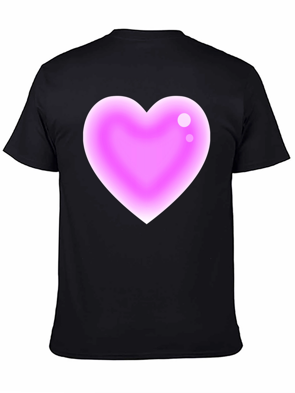 Heart Graphic Black T-Shirt