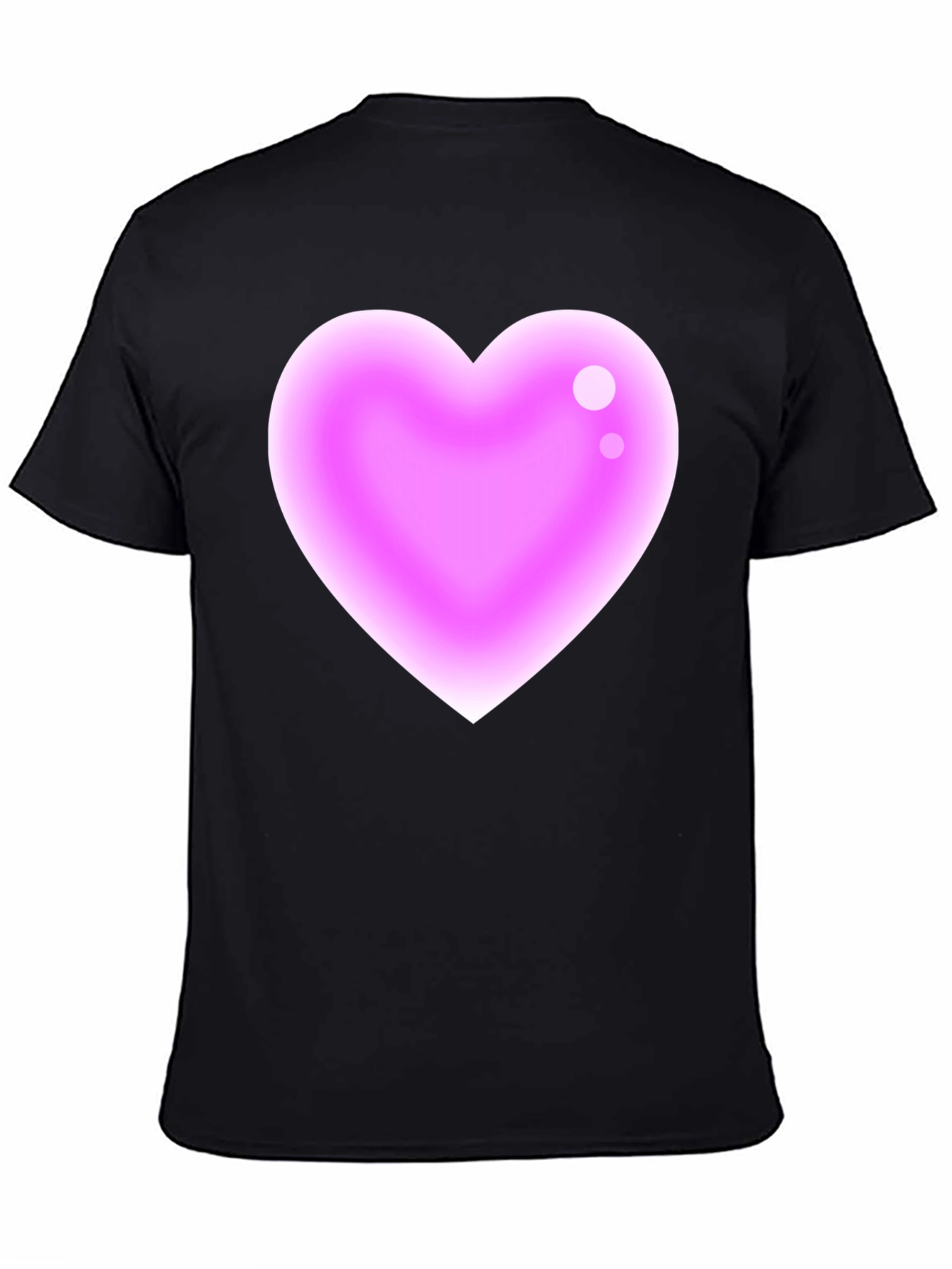 Heart Graphic Black T-Shirt