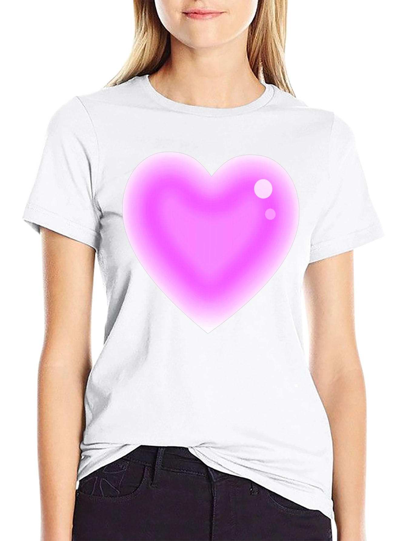 Heart Graphic Black T-Shirt