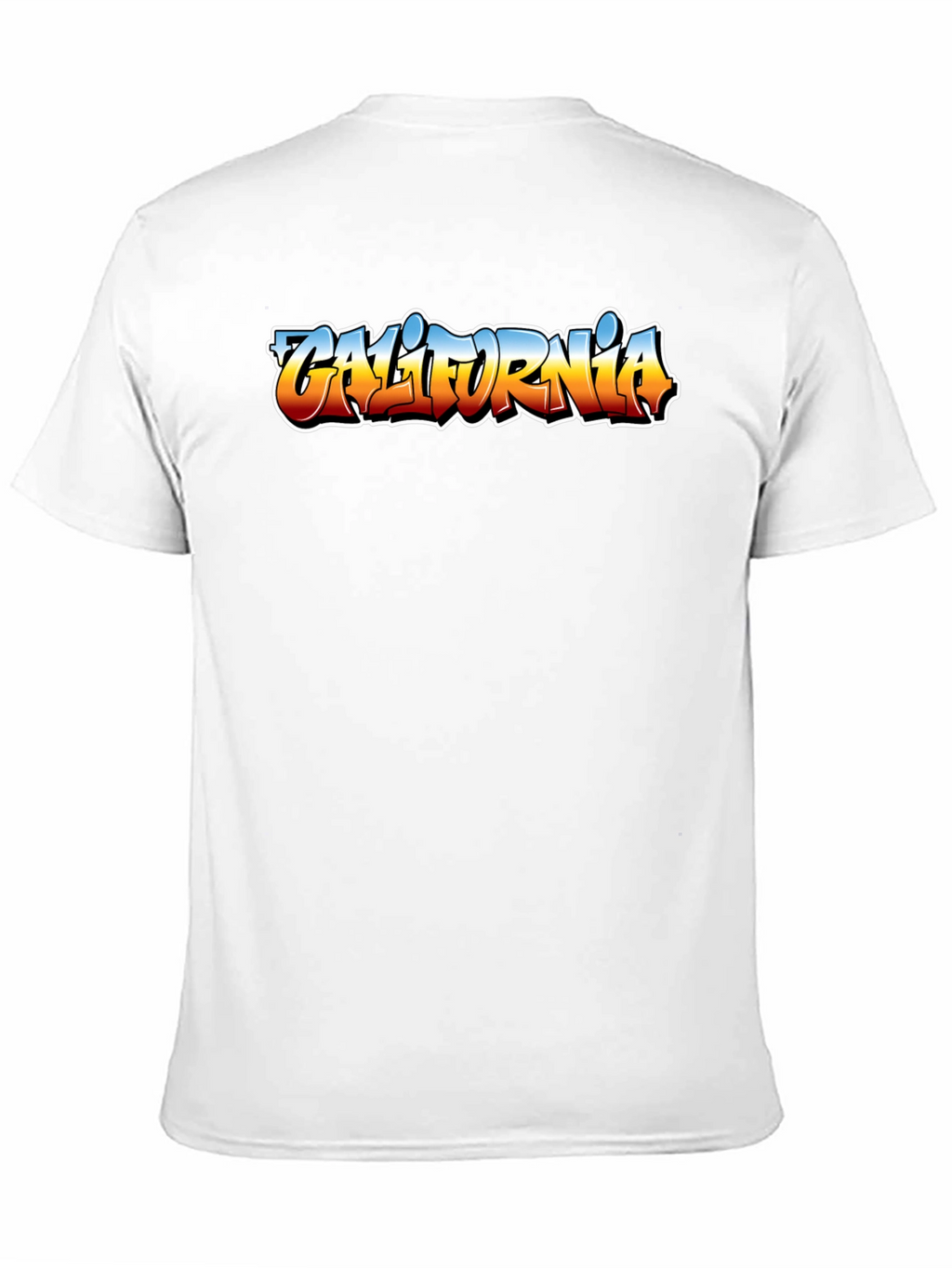 California Graffiti Style Mens Black T-Shirt