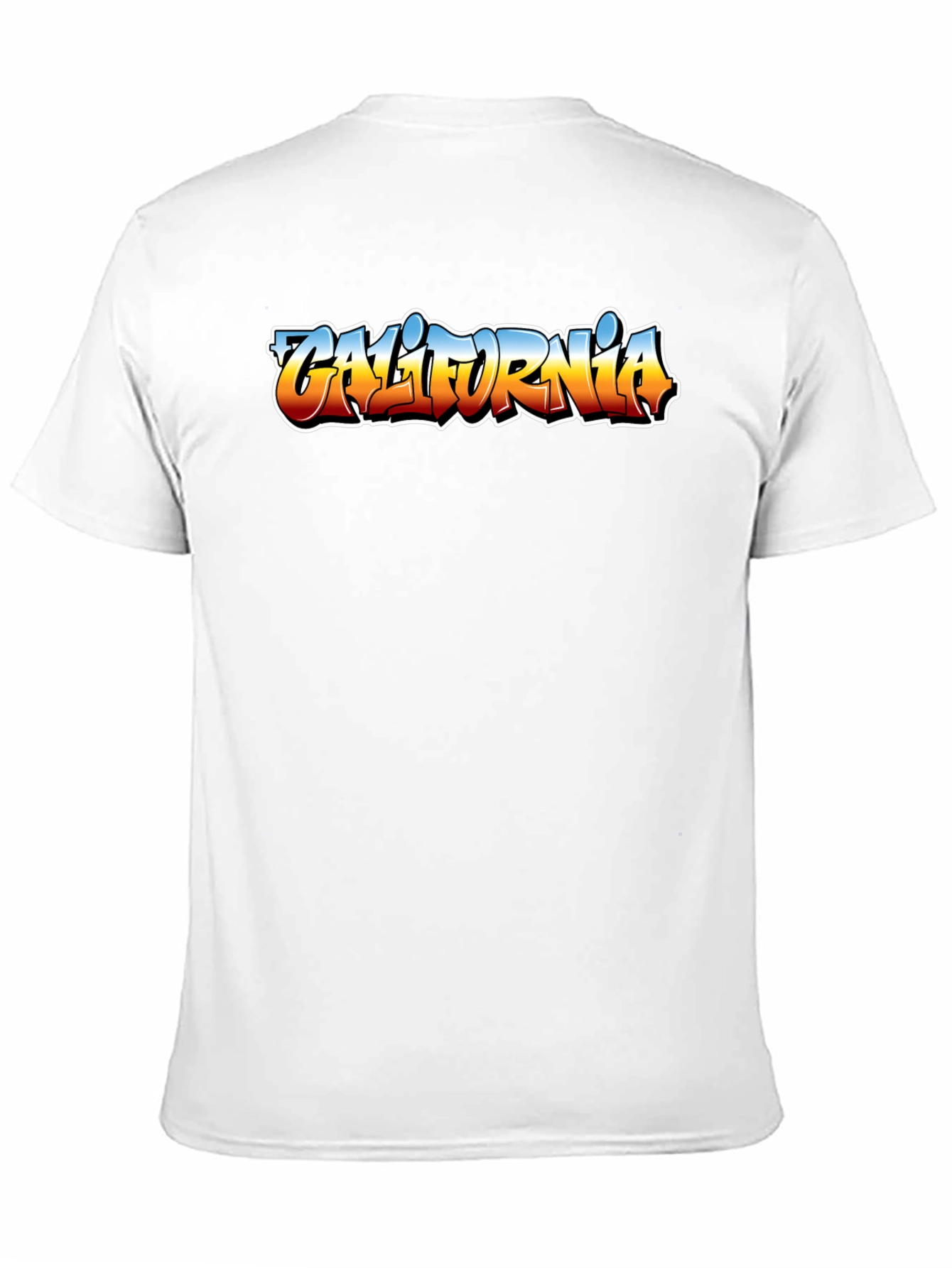 California Graffiti Style Mens Black T-Shirt