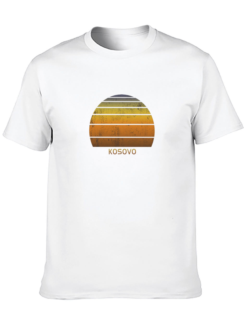 Kosovo Sunset Graphic Tee - Stylish Black T-Shirt