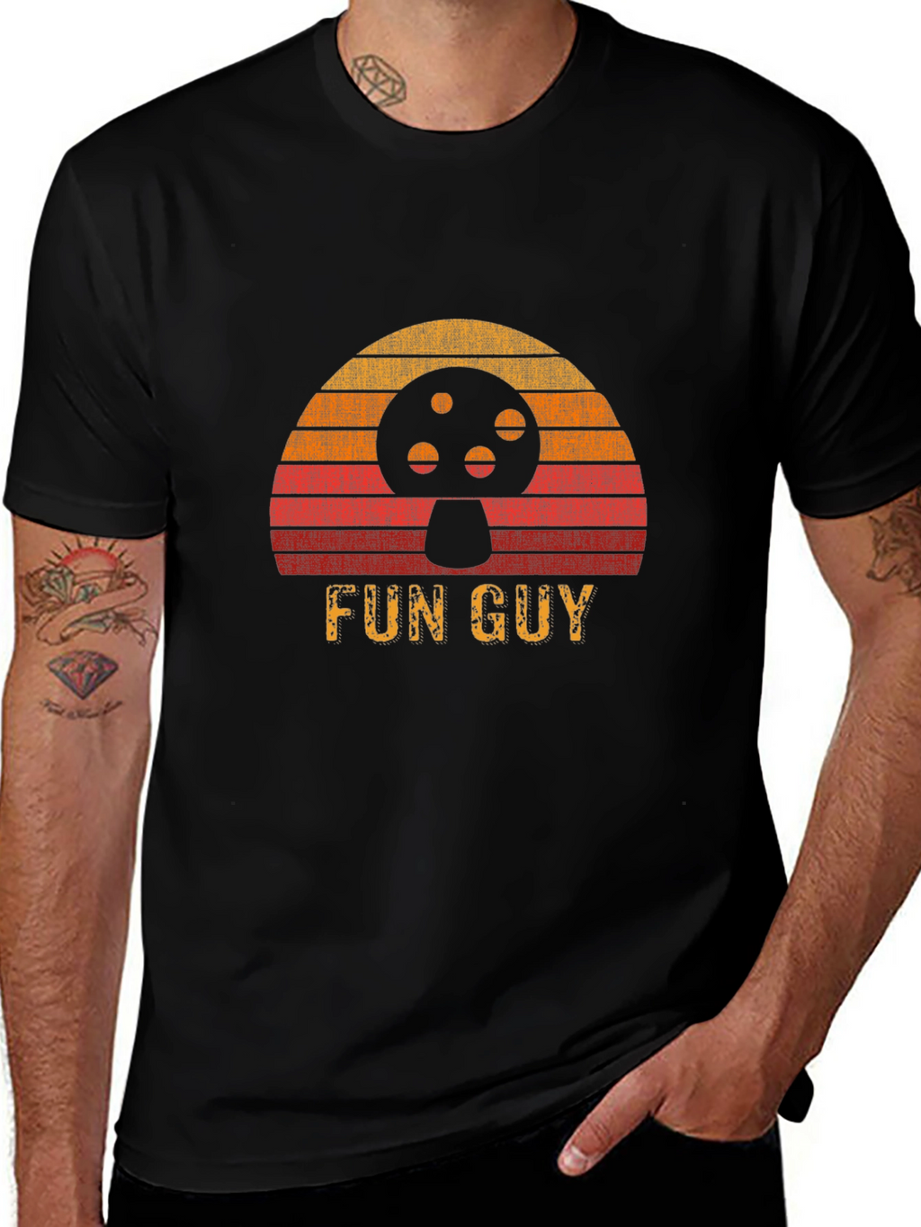 Retro Fun Guy Mushroom T-Shirt