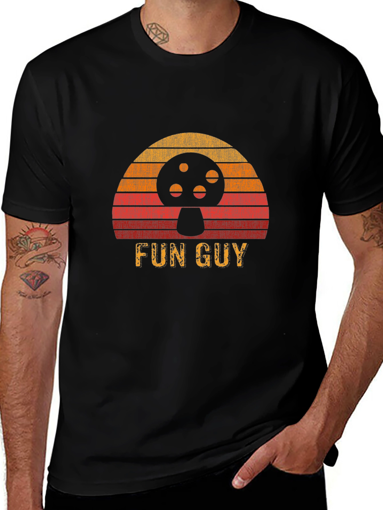 Retro Fun Guy Mushroom T-Shirt