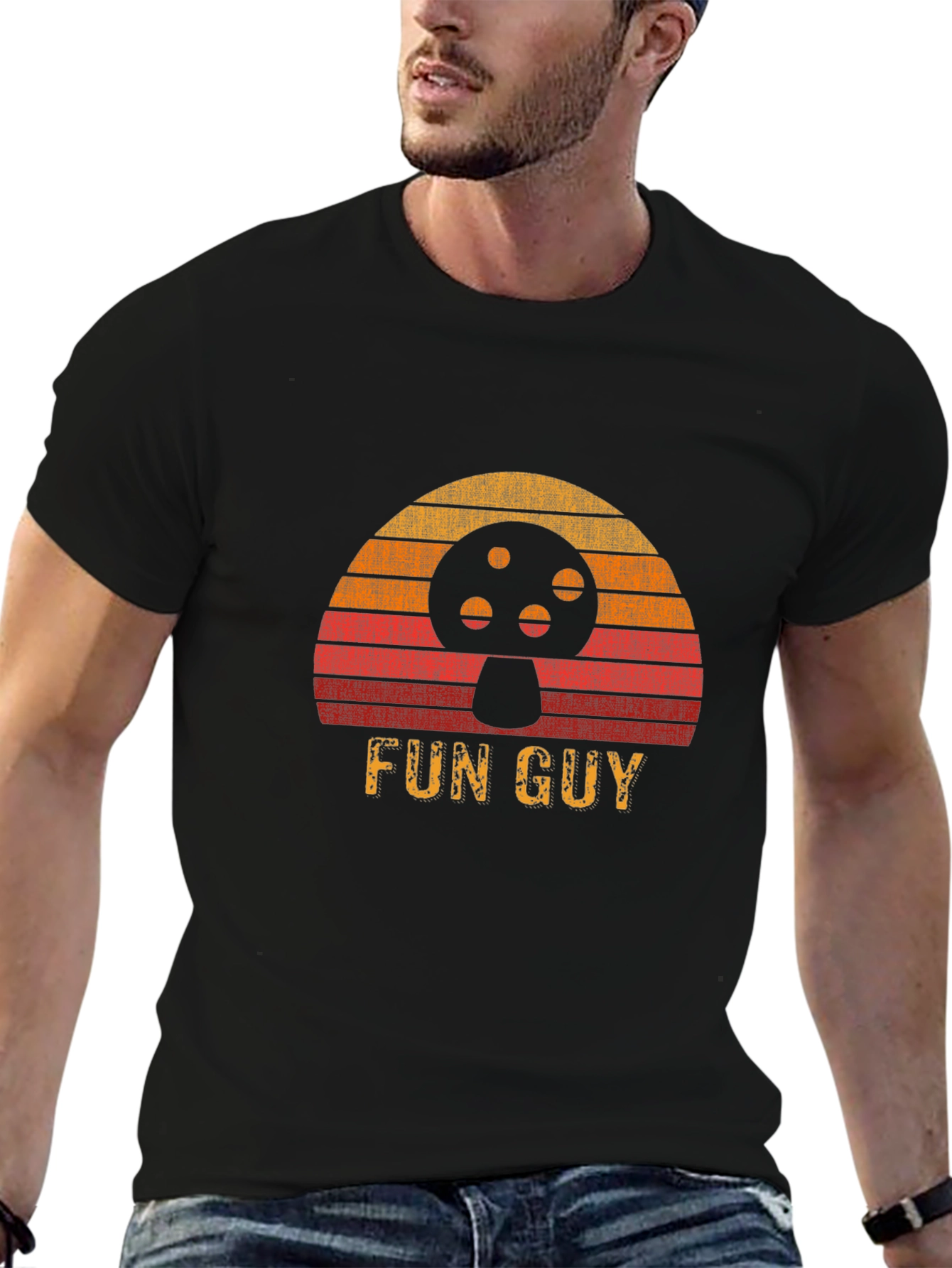 Retro Fun Guy Mushroom T-Shirt