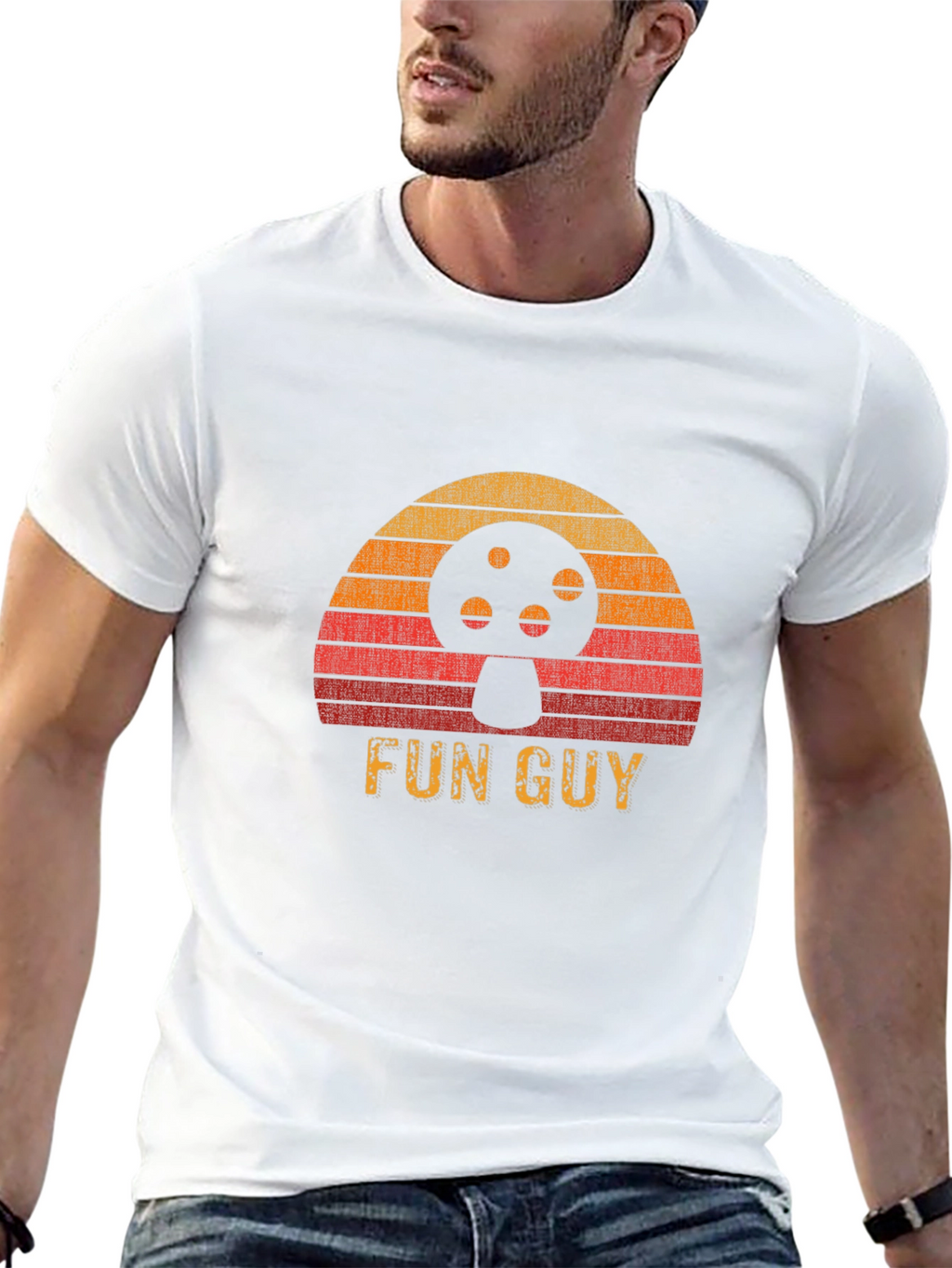 Retro Fun Guy Mushroom T-Shirt