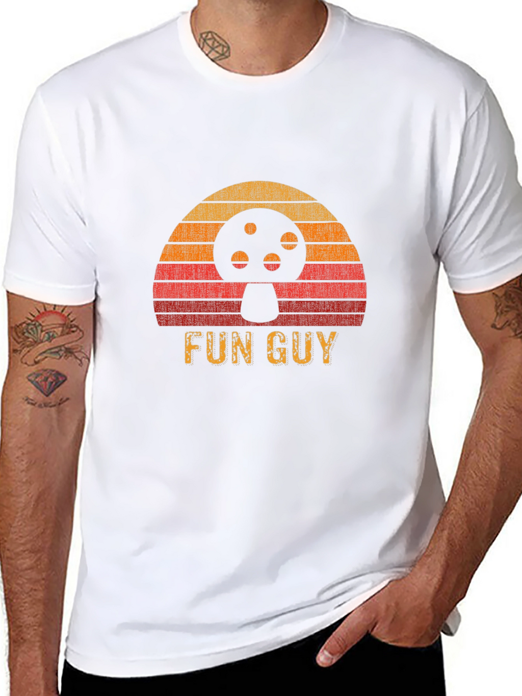 Retro Fun Guy Mushroom T-Shirt