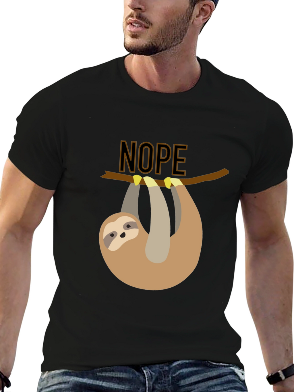 Nope Sloth T-Shirt - Lazy Days Apparel