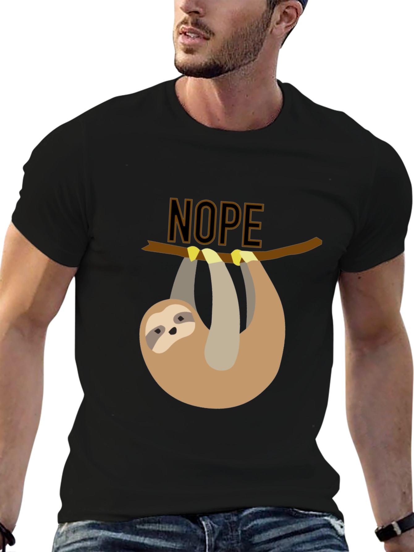 Nope Sloth T-Shirt - Lazy Days Apparel