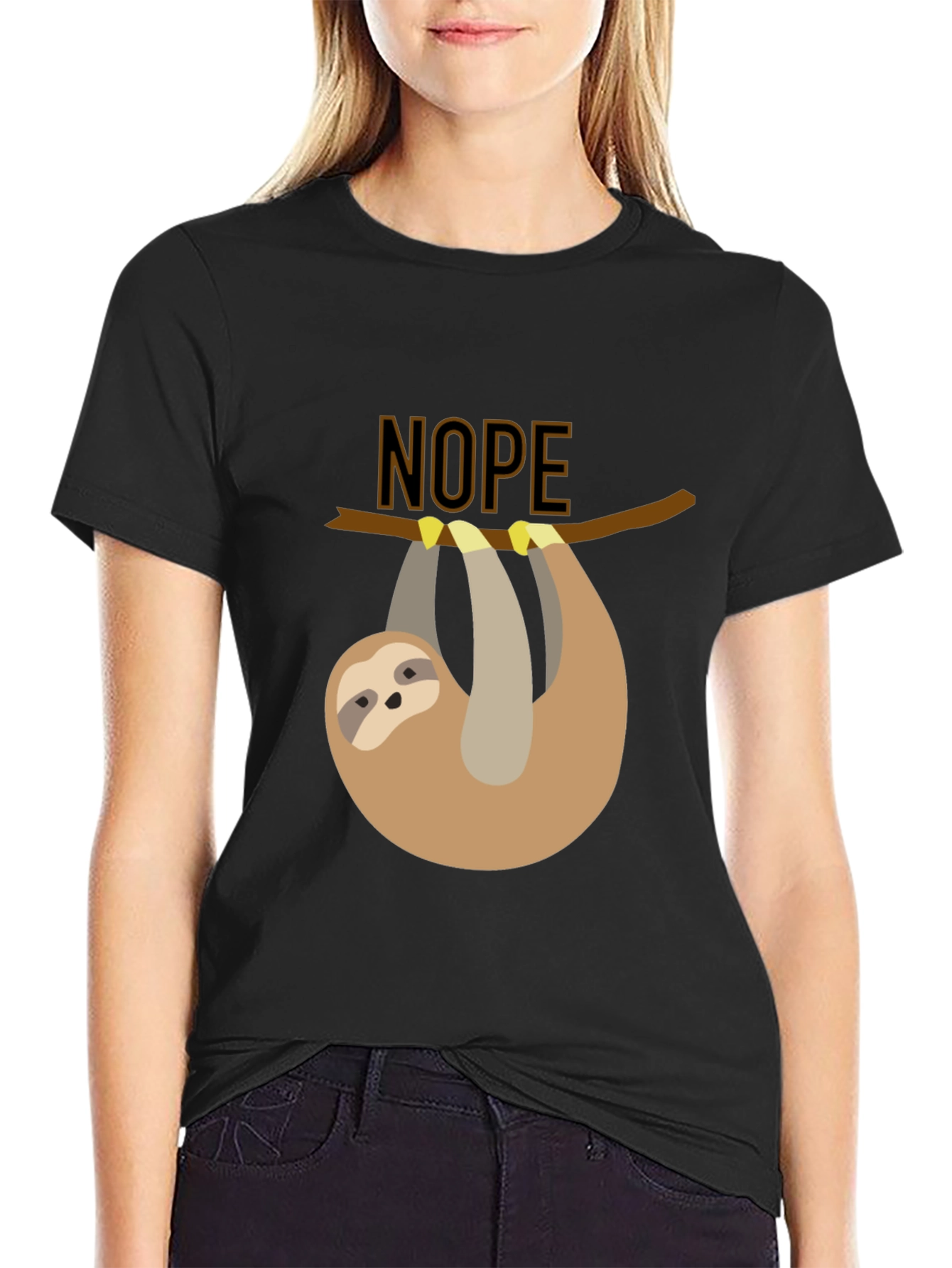 Nope Sloth T-Shirt - Lazy Days Apparel