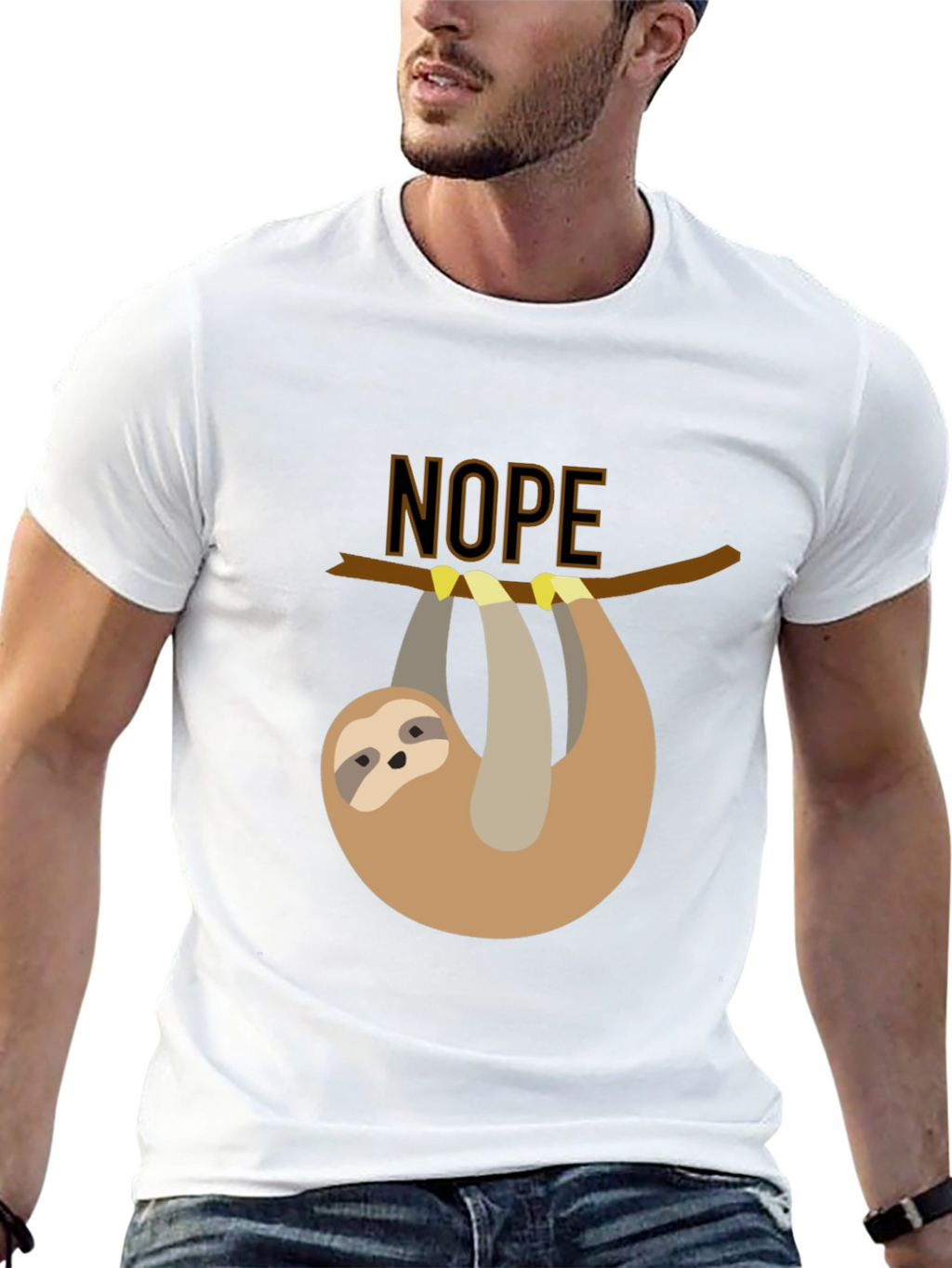 Nope Sloth T-Shirt - Lazy Days Apparel