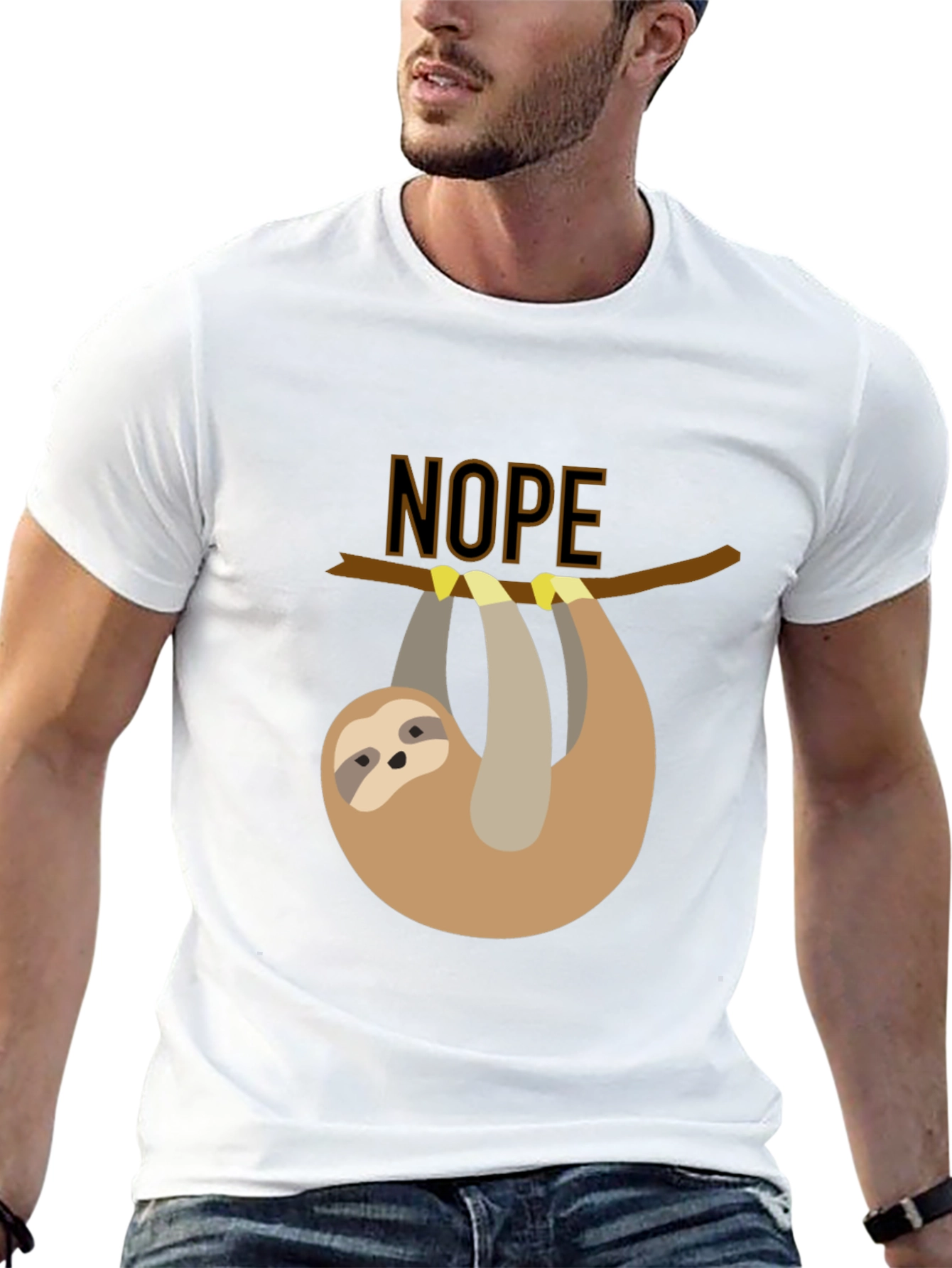 Nope Sloth T-Shirt - Lazy Days Apparel