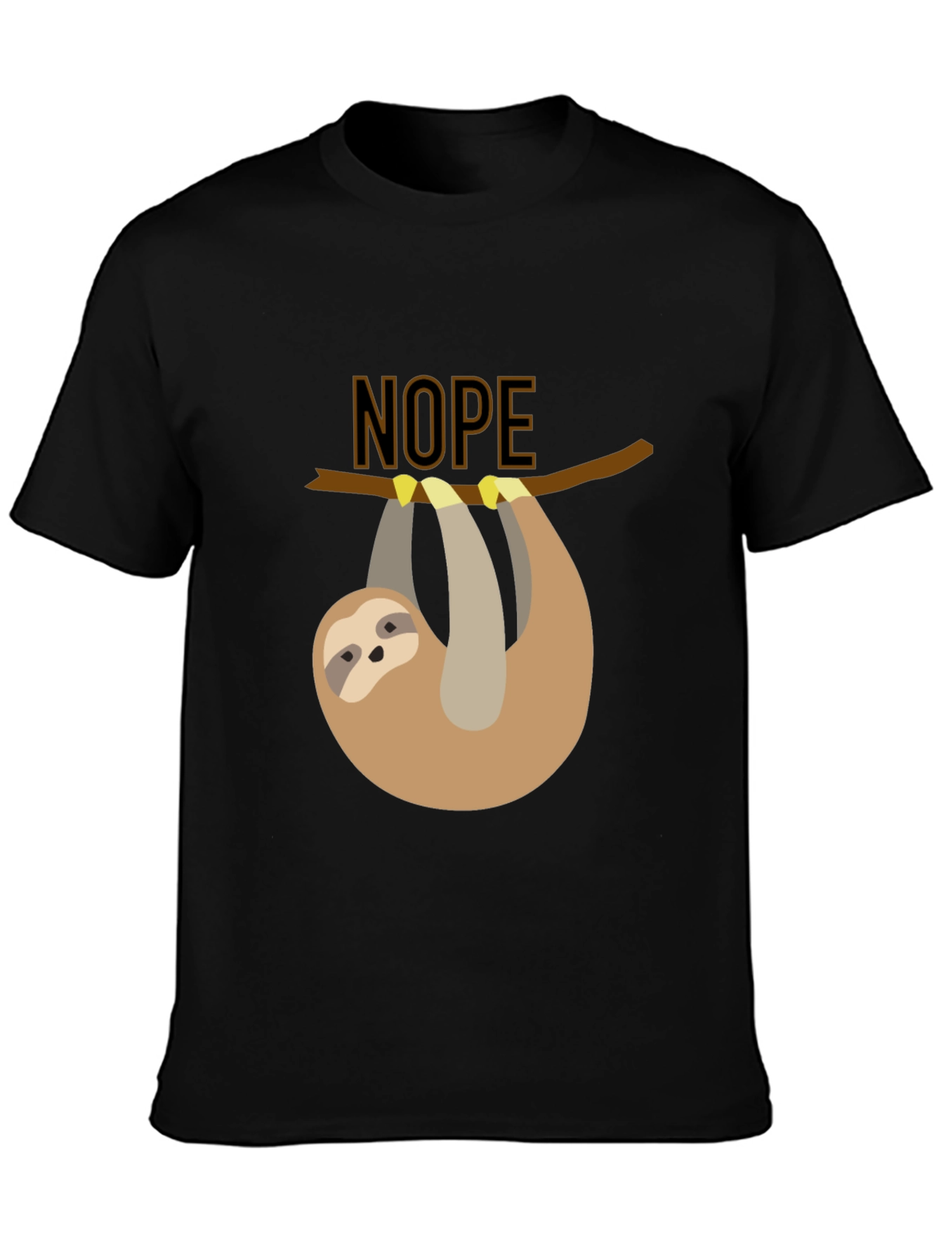 Nope Sloth T-Shirt - Lazy Days Apparel