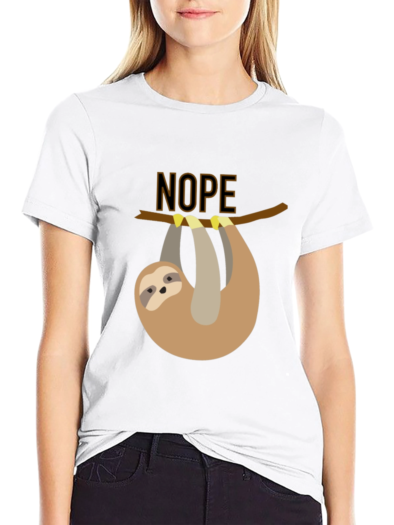 Nope Sloth T-Shirt - Lazy Days Apparel