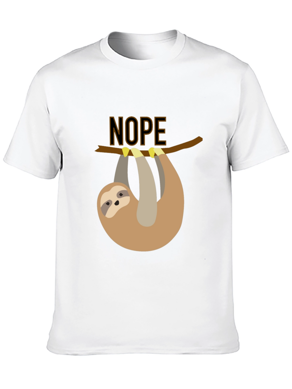 Nope Sloth T-Shirt - Lazy Days Apparel